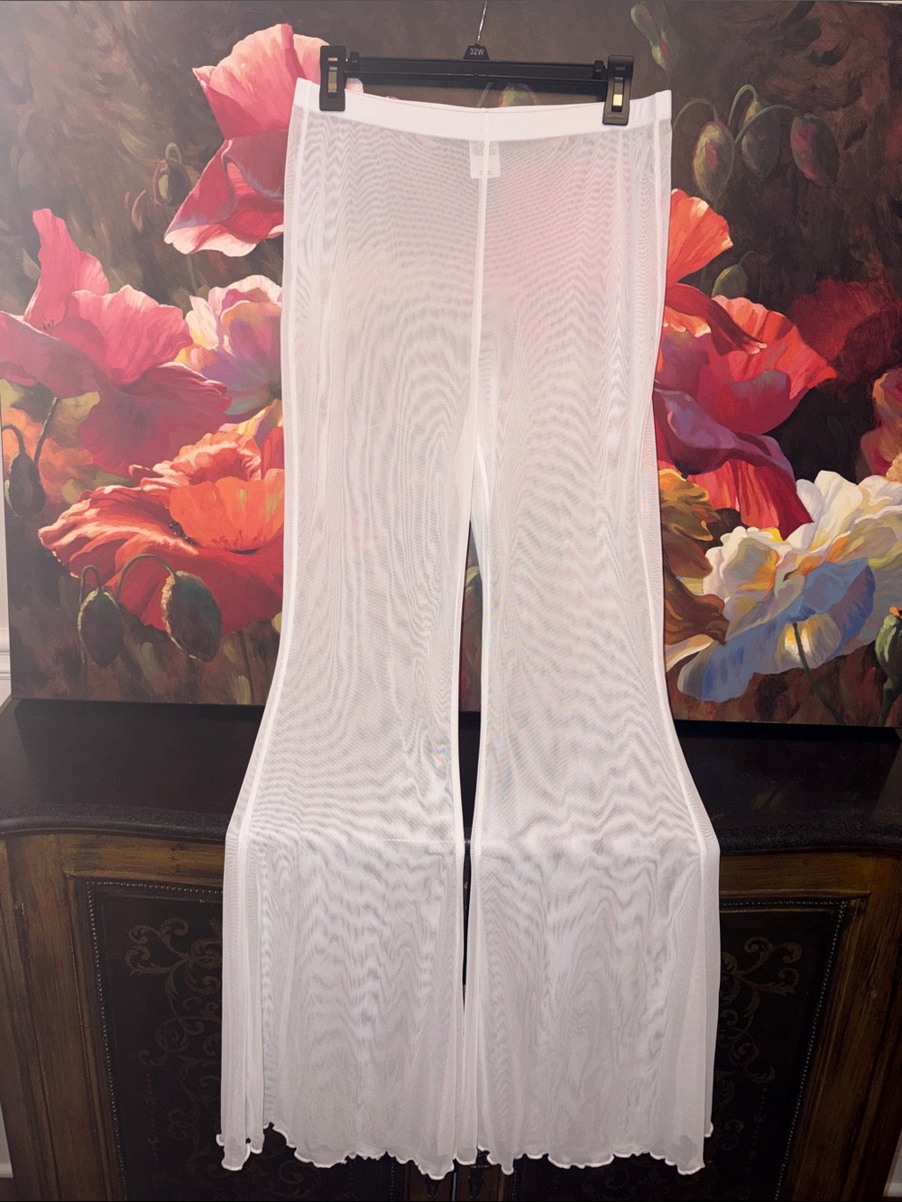 NWOT wild fable White Sheer Mesh Wide-Leg Pants